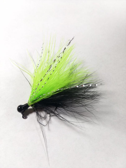 Black/Chartreuse With Silver Flash 3PK