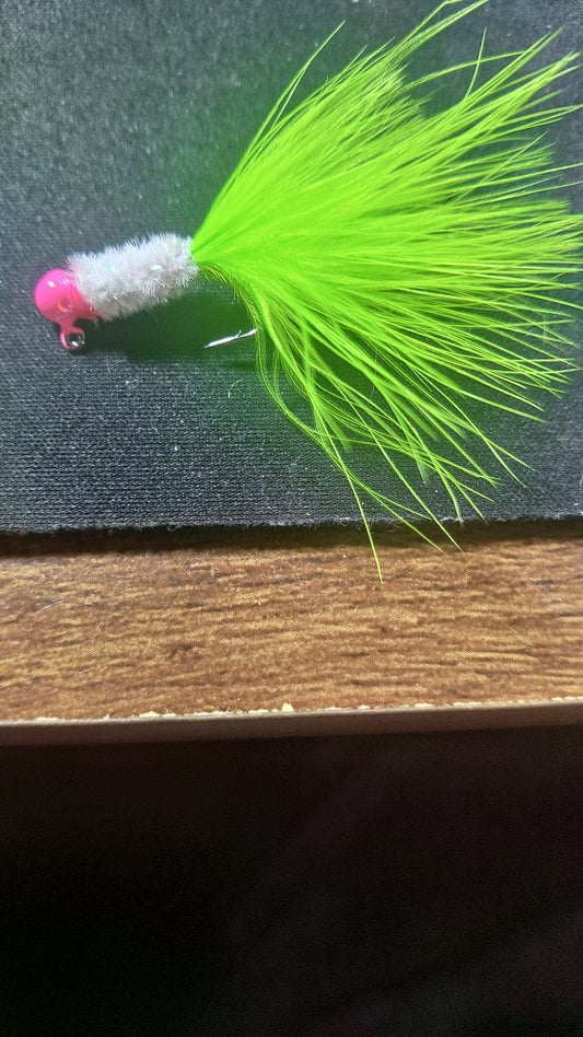 Bubblegum Firefly Marabou Jig 3PK