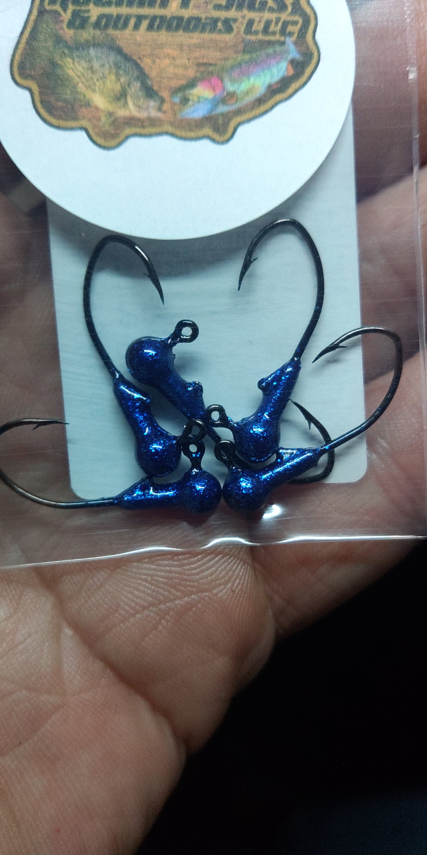 Painted 1/32 OZ. #6 Sickle Jig Heads